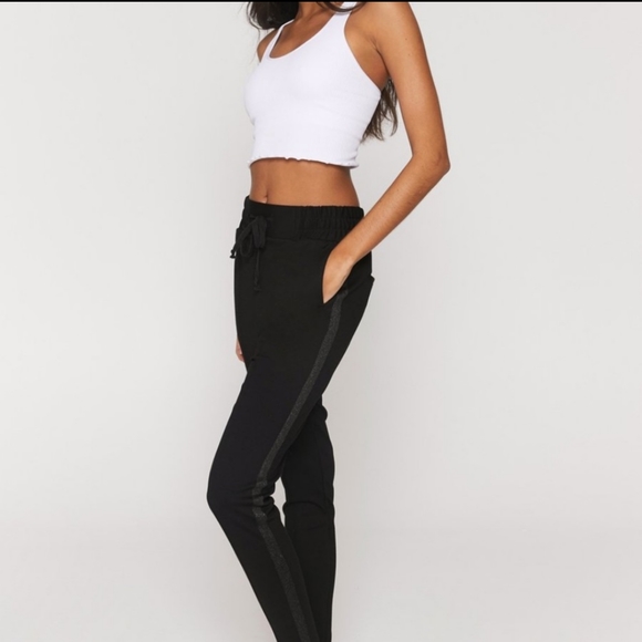 Spiritual Gangster black skinny track pants XS